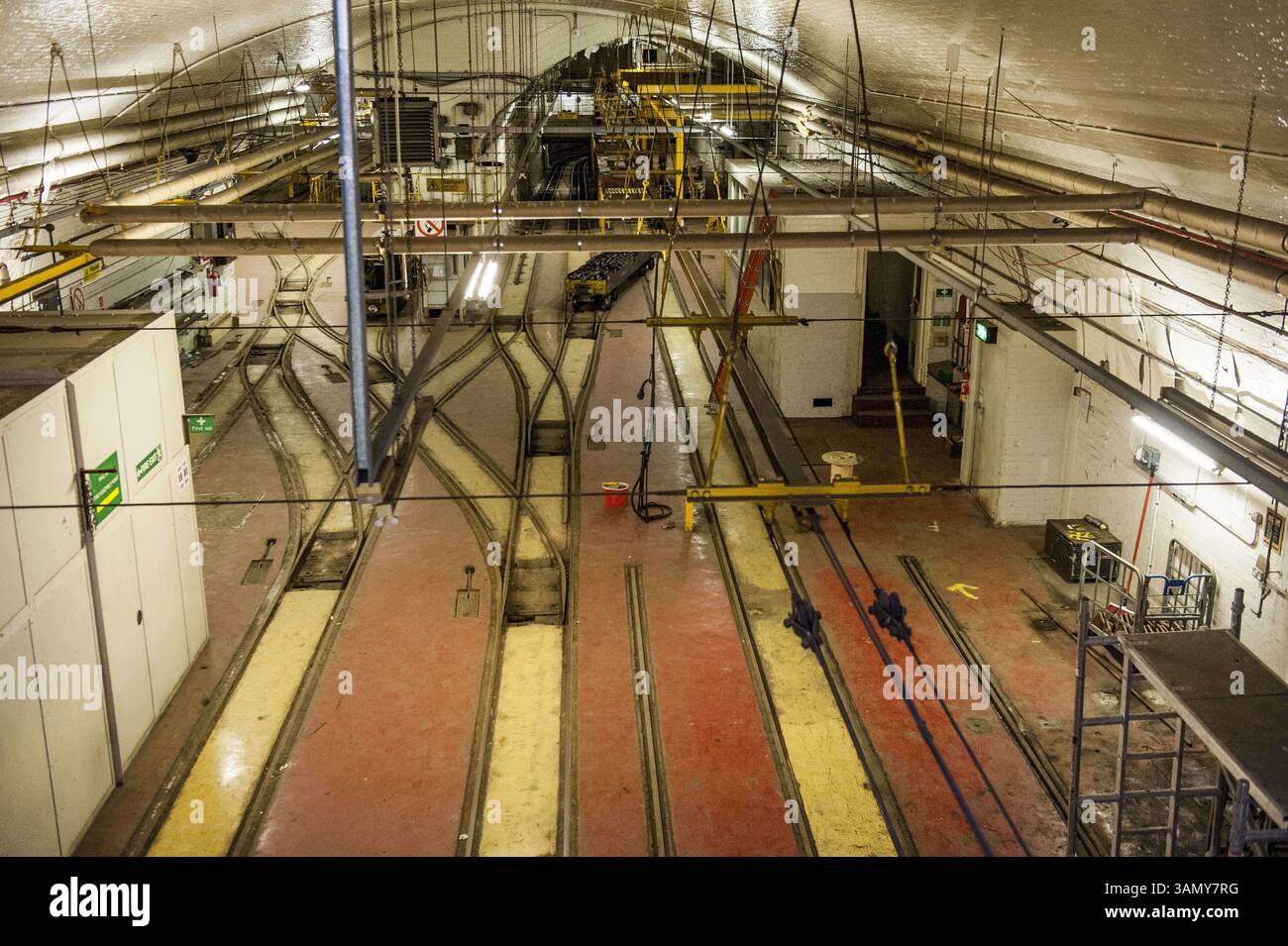 19 marzo 2014 - Londra, Inghilterra, Regno Unito - Vista del deposito principale vicino a Mount Pleasant. I tunnel sono rimasti inattivi negli ultimi 11 anni, con solo una manciata di ingegneri per mantenere la rete. (Immagine di credito: © Nick Cunard/zReportage.com via ZUMA Press) Foto Stock