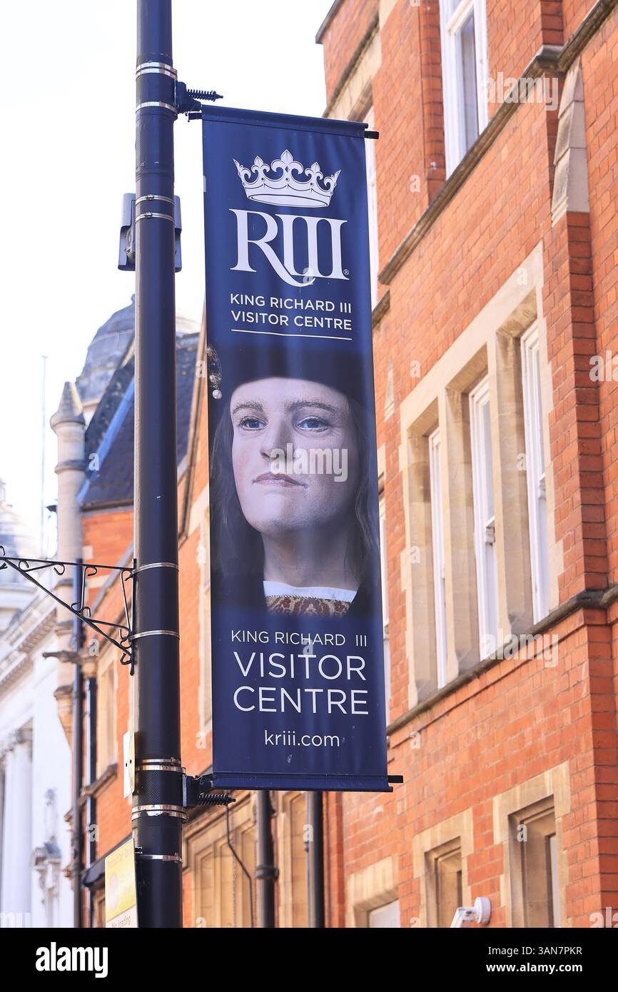 Centro visitatori Re Riccardo III presso la Cattedrale, a Leicester, Regno Unito Foto Stock