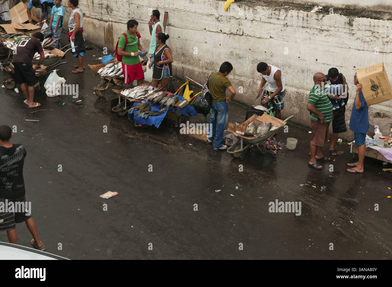 Mercado Municipal Fischmarkt Manaus, Manaus, Brasile Foto Stock
