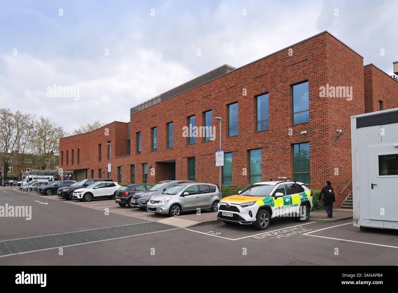 Il nuovo Centro sanitario Tessa Jowell a Dulwich, Londra, Regno Unito. Vista esterna. Foto Stock