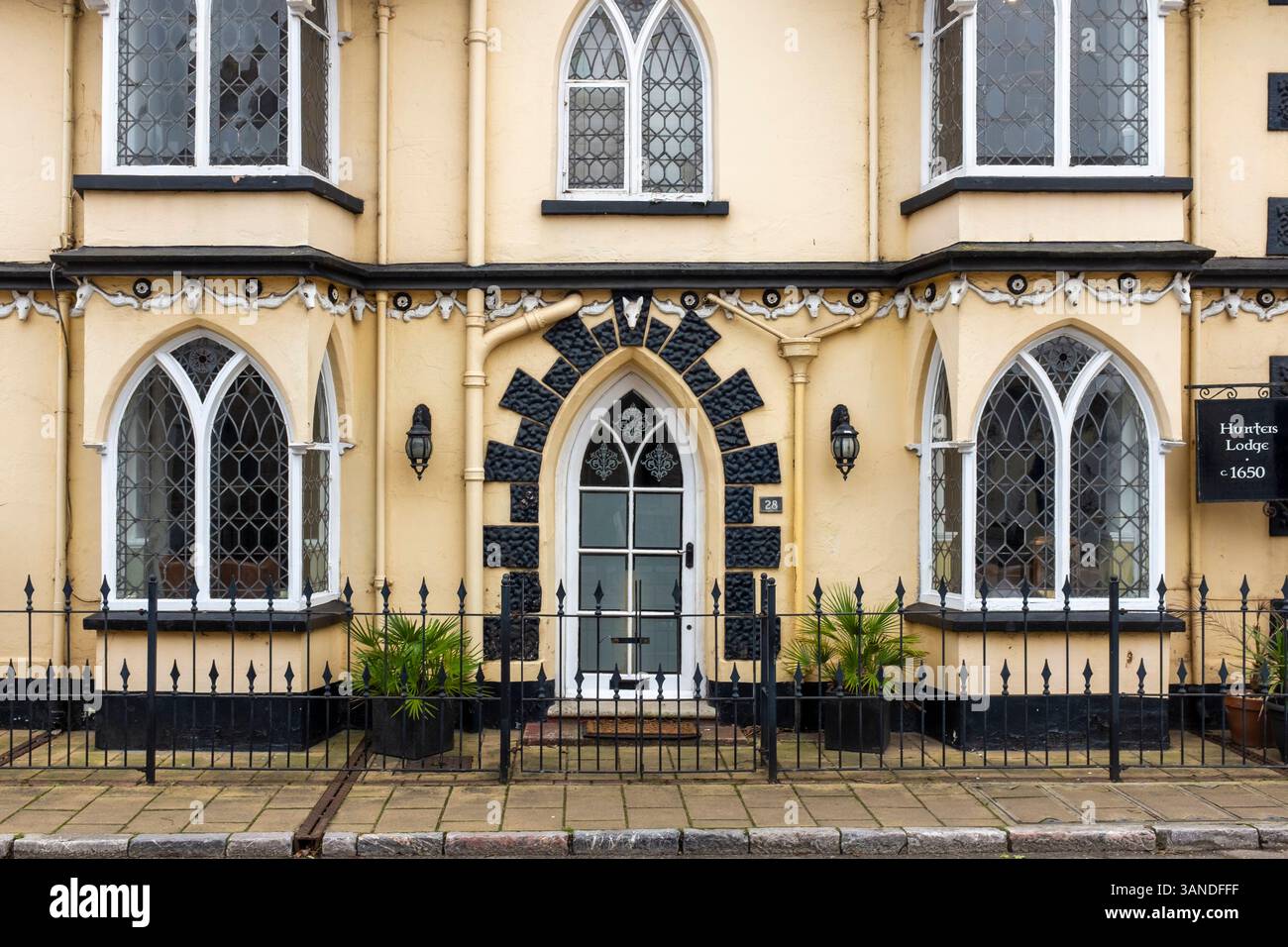 Hunters Lodge c1650, Shaldon, Devon, Regno Unito Foto Stock
