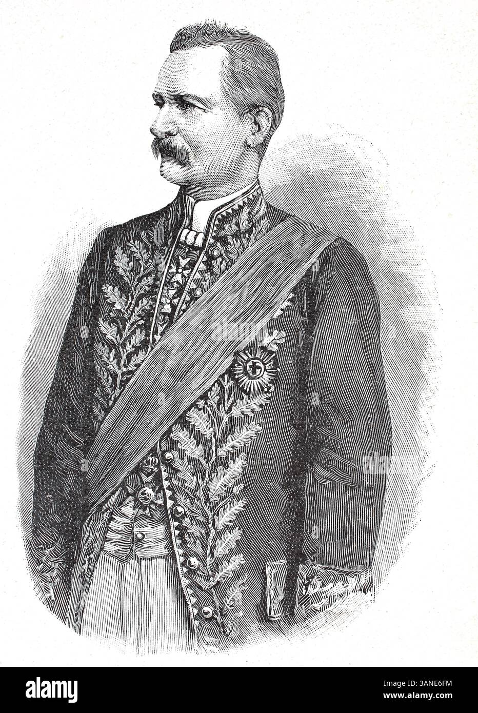 Kurd von Schlözer, 5 gennaio 1822 – 13 maggio 1894, diplomatico e storico tedesco imperiale, riproduzione digitale di un originale del XIX secolo, storico Foto Stock