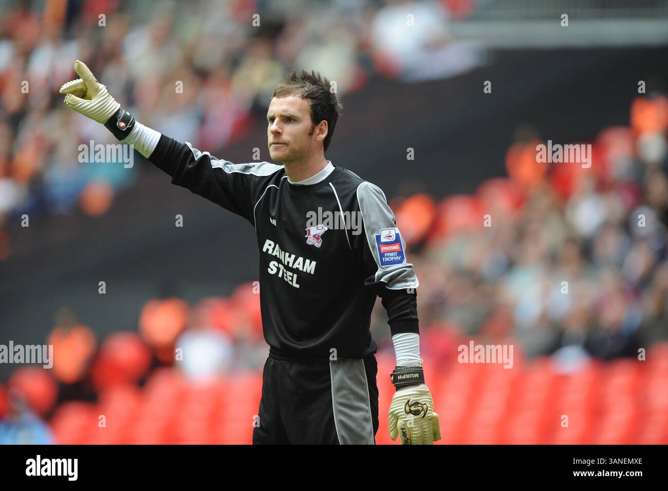Il portiere di Scunthorpe Joe Murphy. Football League Trophy Final, Johnstone's Paint Trophy a Wembley. Luton Town contro Scunthorpe United. 5 aprile 2009 Foto Stock