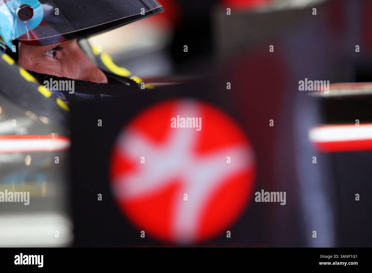 17 aprile 2010 - Shanghai, Cina - BRUNO SENNA (BRA) Hispania Racing F1 Team (HRT) HRTF1..Formula 1 World Championship, Rd 4, Chinese Grand Prix, Qualifying Day. (Credito: © Sutton Motorsports/ZUMApress.com) Foto Stock