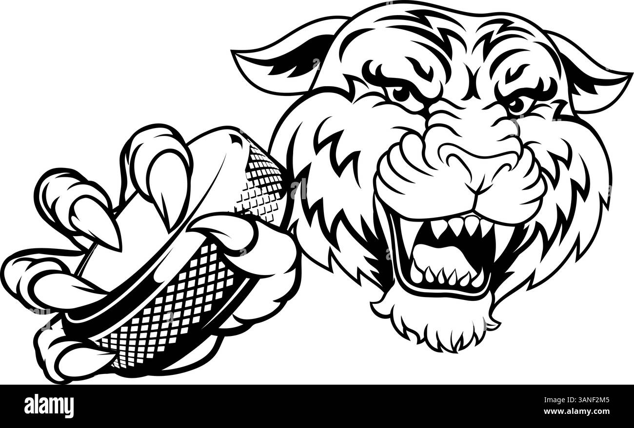 Tiger Ice Hockey Team Sports Cartoon Mascot Illustrazione Vettoriale Tiger Ice Hockey Team Sports Cartoon Mascot Illustrazione Vettoriale
