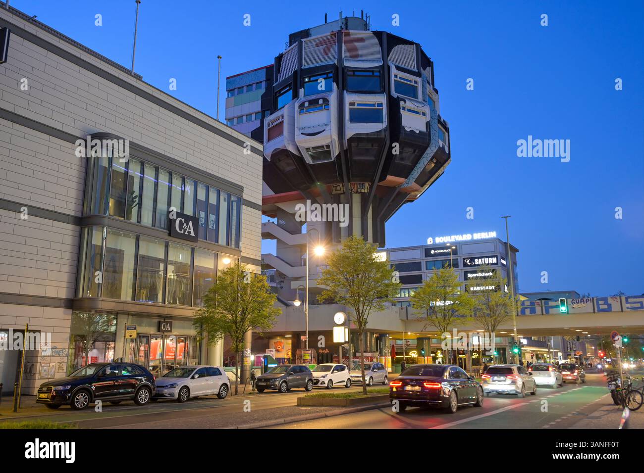 Bierpinsel, Schloßstraße, Steglitz, Steglitz-Zehlendorf, Berlino, Germania Foto Stock