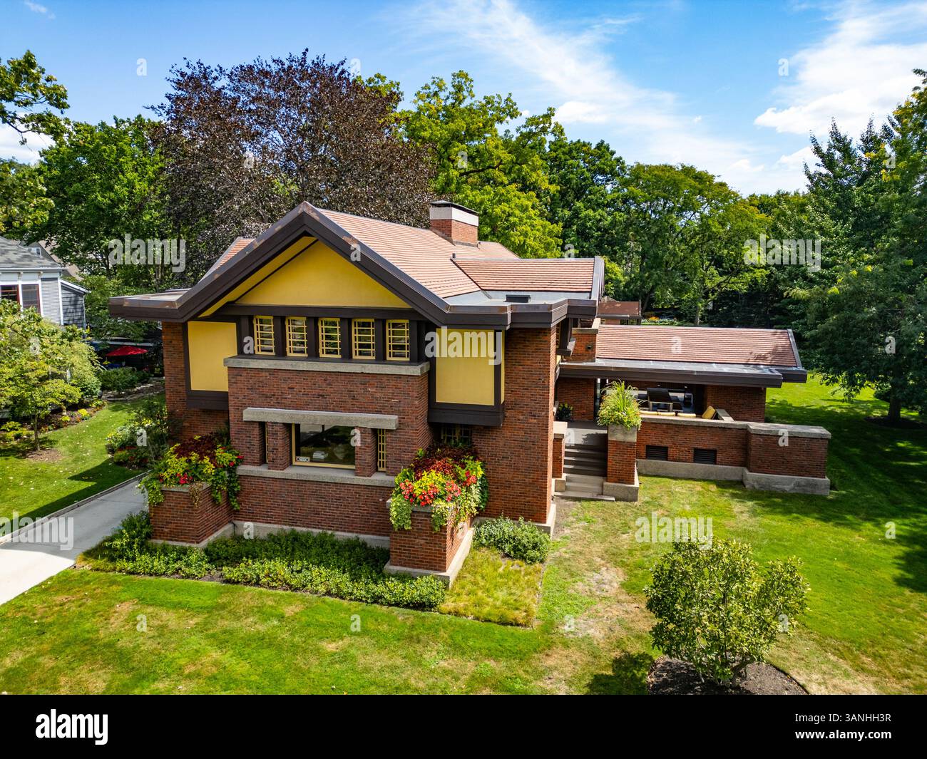 Peter A Beachy House, Frank Lloyd Wright, 238 Forest Ave, Oak Park, Illinois 60302 Foto Stock