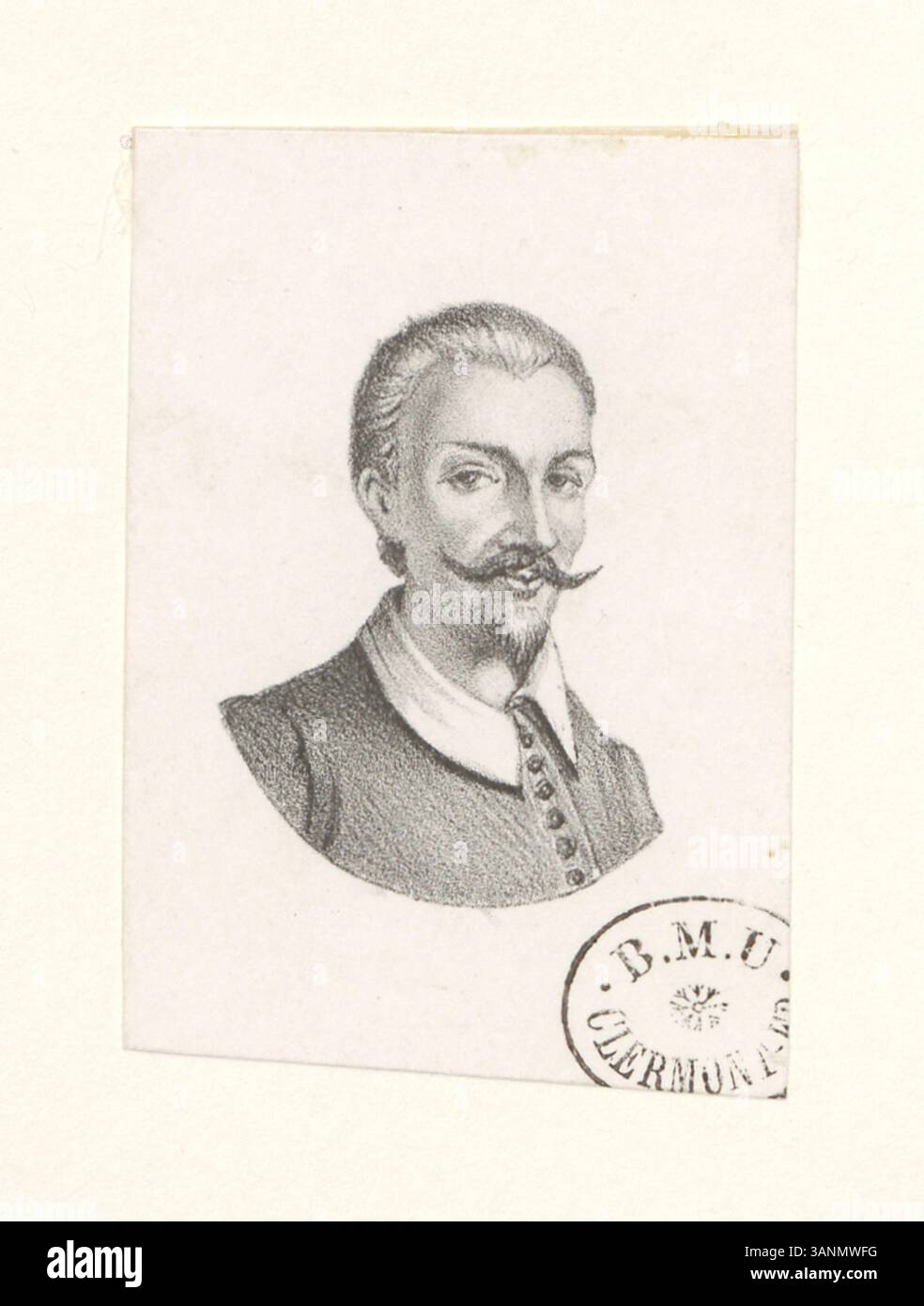 Una stampa litografica di Jean Bonnefont (1840-1912), parte della collezione Boyer, che dimostra la sua tecnica nel genere della stampa fine. Noto per la sua abilità nella litografia, questo pezzo rappresenta l'approccio dettagliato e raffinato di Bonnefont. Foto Stock