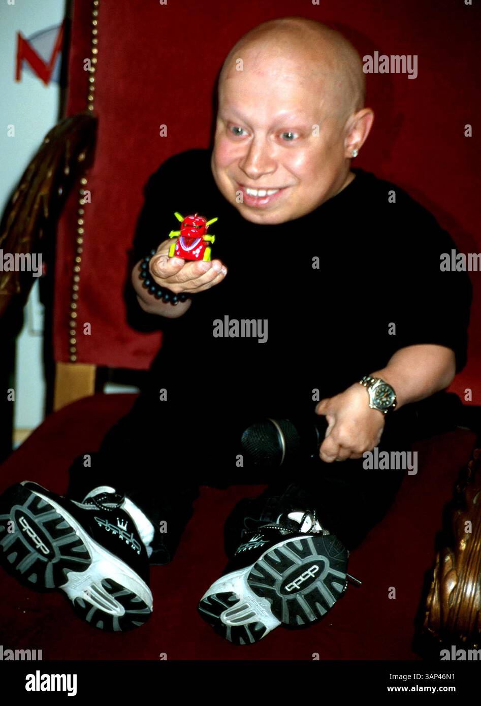 1 gennaio 2011 - K25343JK SD0614.UN ASPETTO IN NEGOZIO DI ''MINI-ME'' VERNE J. TROYER PER PROMUOVERE IL NUOVO GIOCATTOLO ALLA MODA ''MICRO PETS'' PRESSO TOYS ''R'' US A TIME SQUARE, NEW YORK CITY. JOHN KRONDES/ 2002 (immagine di credito: © Globe Photos/ZUMAPRESS.com) Foto Stock