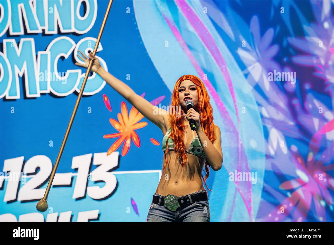 Italia Piemonte Torino Fiera del Lingotto Torino Comics 2025 - Cosplayers - One Piece Nami Foto Stock