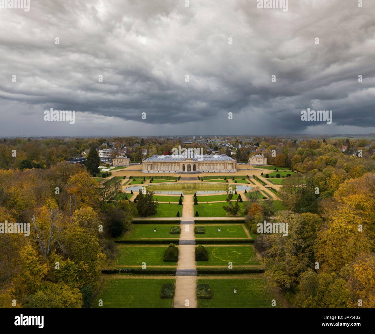 Vista aerea del Museo reale dell'Africa centrale, Bruxelles, Belgio. Foto Stock