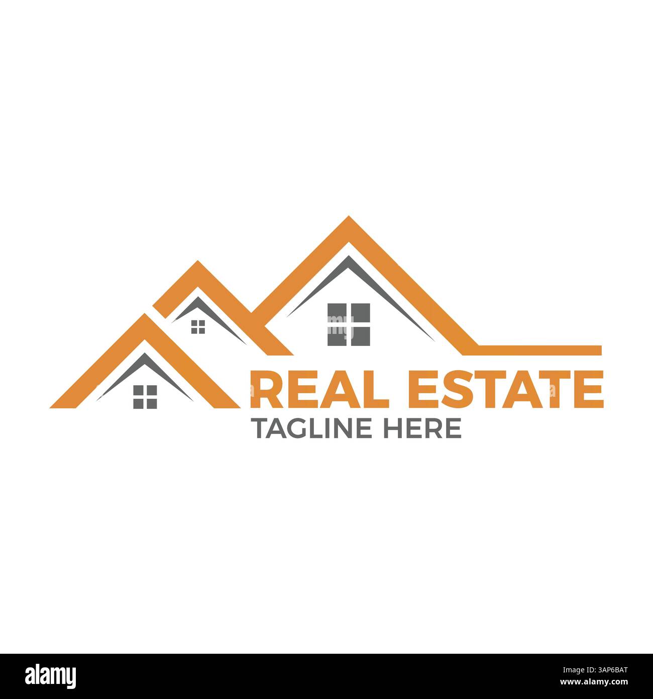 Modern Real Estate Logo Design Vector | modello professionale per il branding di case e proprietà. Illustrazione Vettoriale