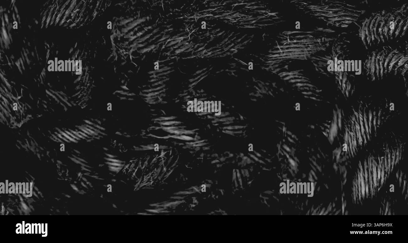 Immagine di strane forme spaventose di halloween su sfondo nero Foto Stock