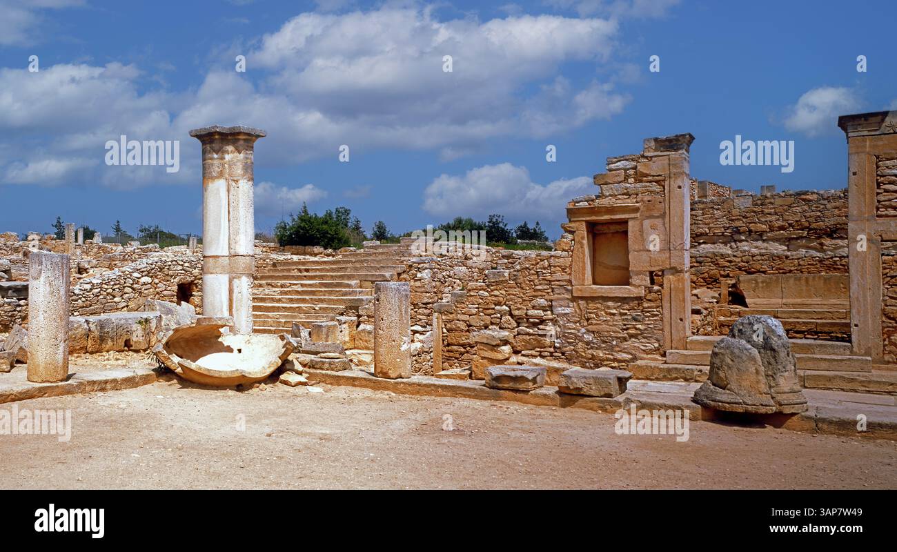 Santuario di Apollo Hylates, Kourion, Cipro (parte greca) Foto Stock