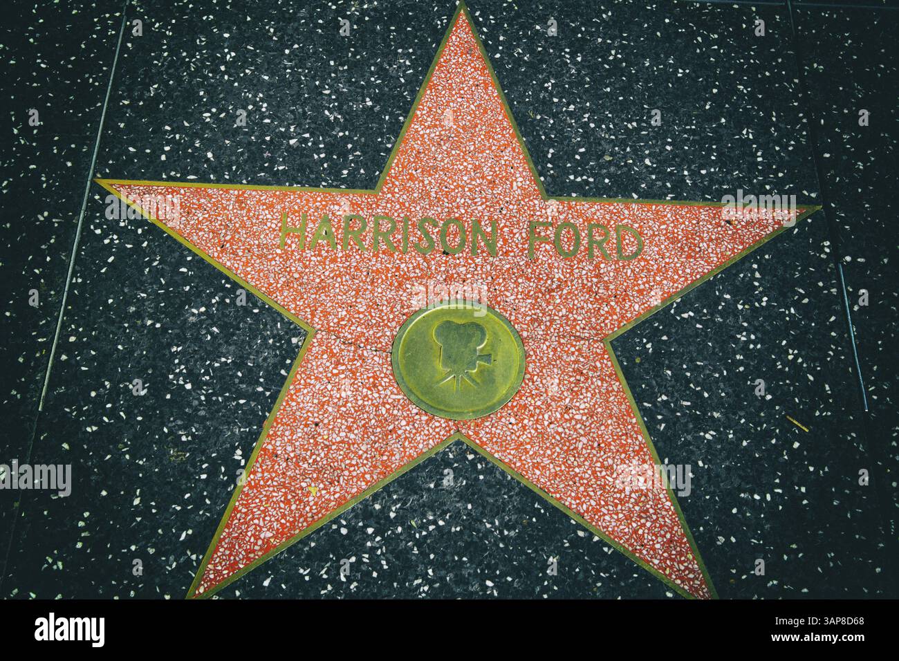 Harrison Ford star della Walk of Fame a Hollywood Los Angeles, Stati Uniti, Nord America Foto Stock