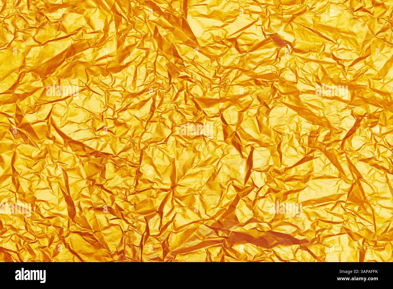 elemento di design dello sfondo in carta da imballaggio deformata Foto Stock