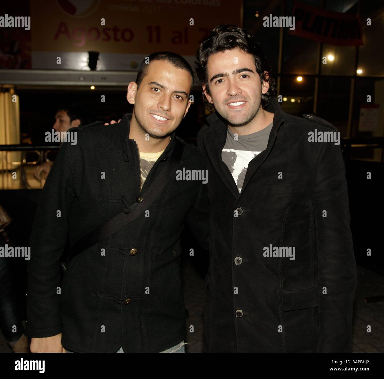1 marzo 2011 - Bogota, Cundinamarca, Colombia - Bogota agosto 18 de 2011. EN Corferias se realizo el concierto de Juan Luis Guerra, en la foto Daniel Mora y Alejandro Gonzales integrantes del Grupo Bonka. Foto Nestor Gomez / El Tiempo CrÃ©dito: CEET FotÃ³grafo: NESTOR GÃ“MEZ (immagine di credito: © El Tiempo/GDA/ZUMAPRESS.com) Foto Stock