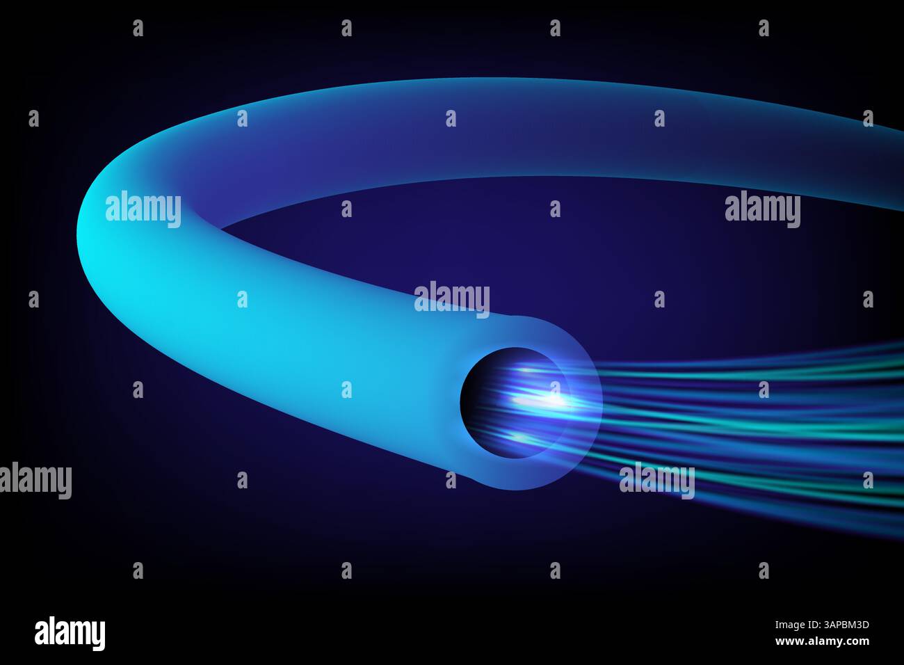 Fibra ottica via cavo segnale ad alta velocità, tecnologia di comunicazione e concetto di collegamento, illustrazione vettoriale Illustrazione Vettoriale Fibra ottica via cavo segnale ad alta velocità, tecnologia di comunicazione e concetto di collegamento, illustrazione vettoriale Illustrazione Vettoriale