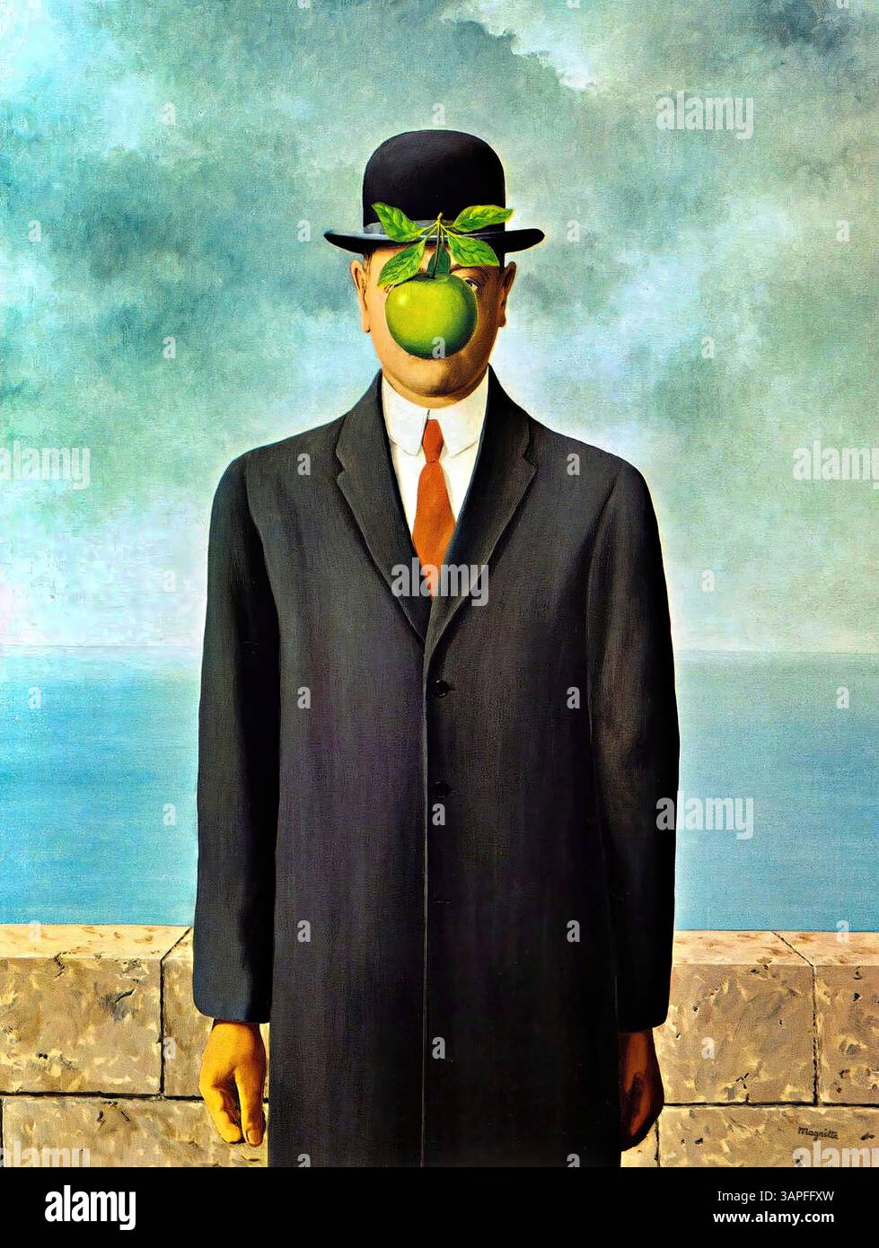 venduto quadro - Il figlio dell'uomo - Magritte copia - Papero | ® APS venduto quadro - Il figlio dell'uomo - Magritte copia - Papero | ® APS