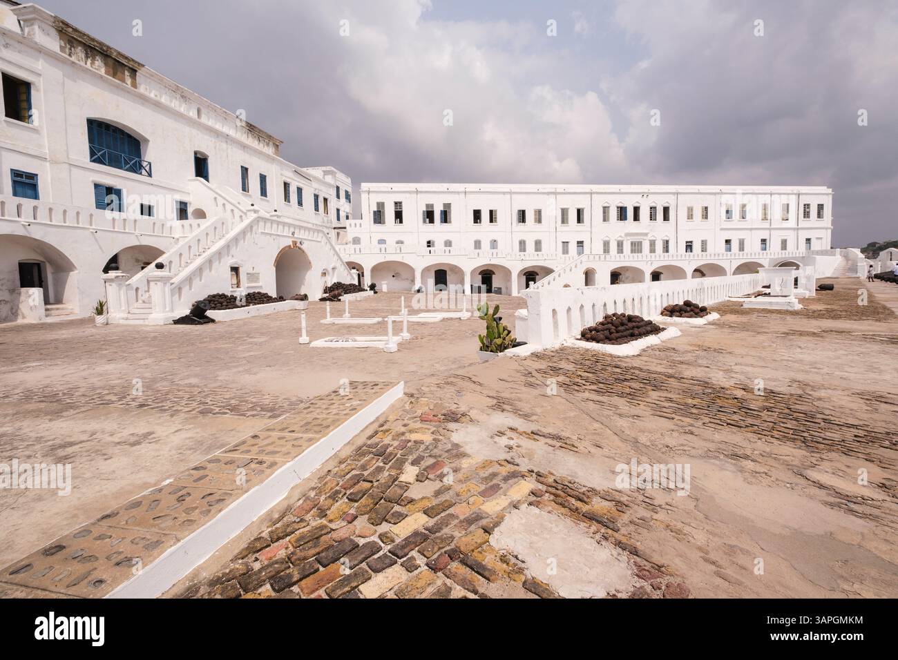 Elmina, Ghana. Cape Coast Castle, risalente al XVII secolo. Foto Stock
