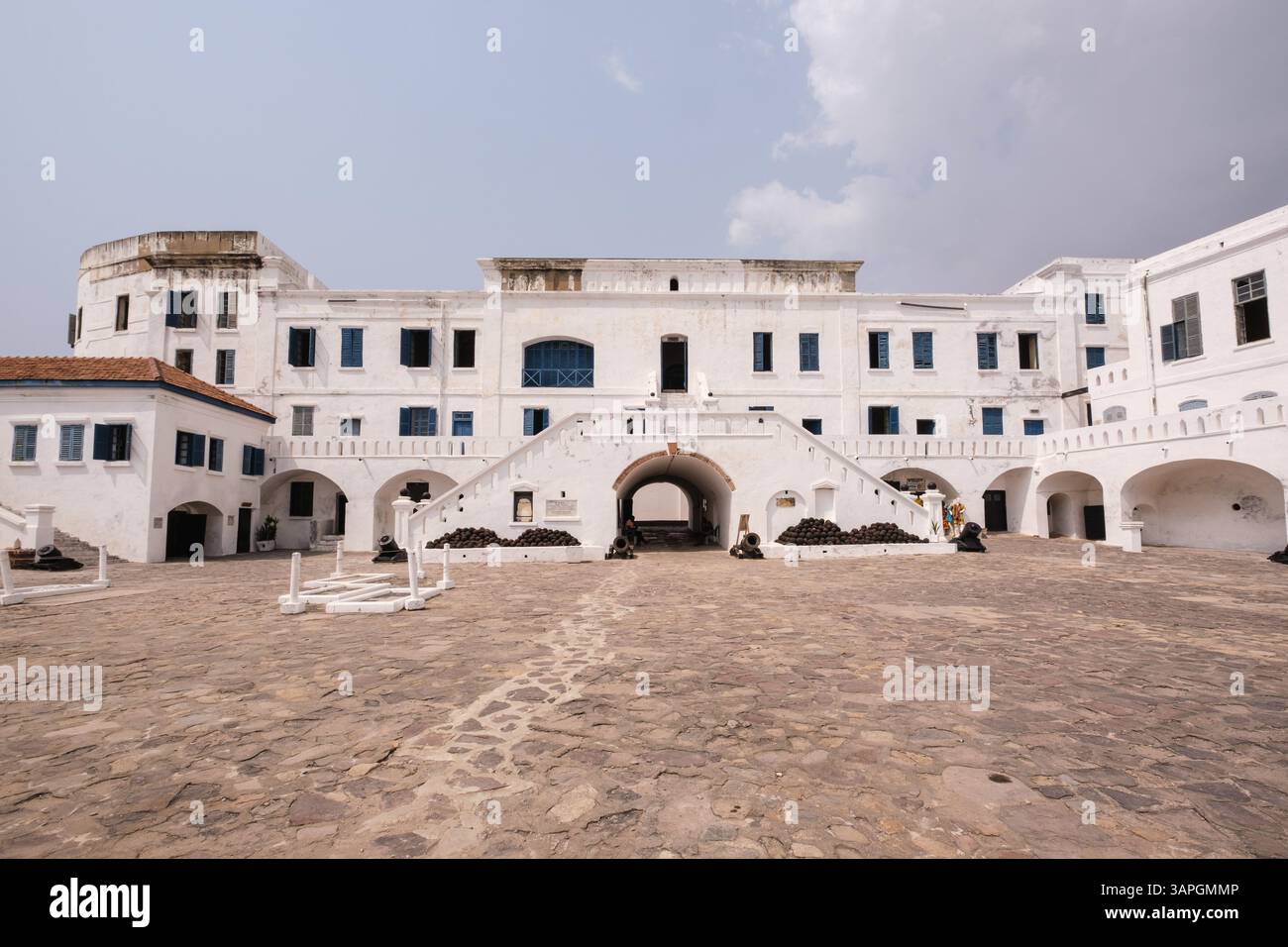Elmina, Ghana. Cape Coast Castle, risalente al XVII secolo. Foto Stock