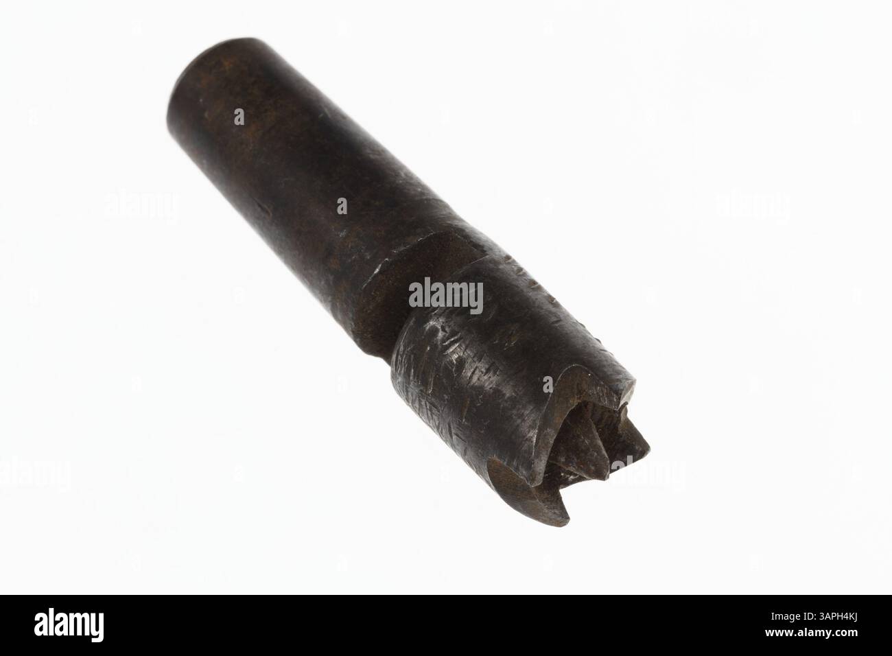 Guida per un tornio a piedi, utilizzato nella produzione di mobili da William Beattie della Beattie Manufacturing Company, St. Louis, dal 1890 al 1917, dimostrando i primi artigiani industriali. Foto Stock