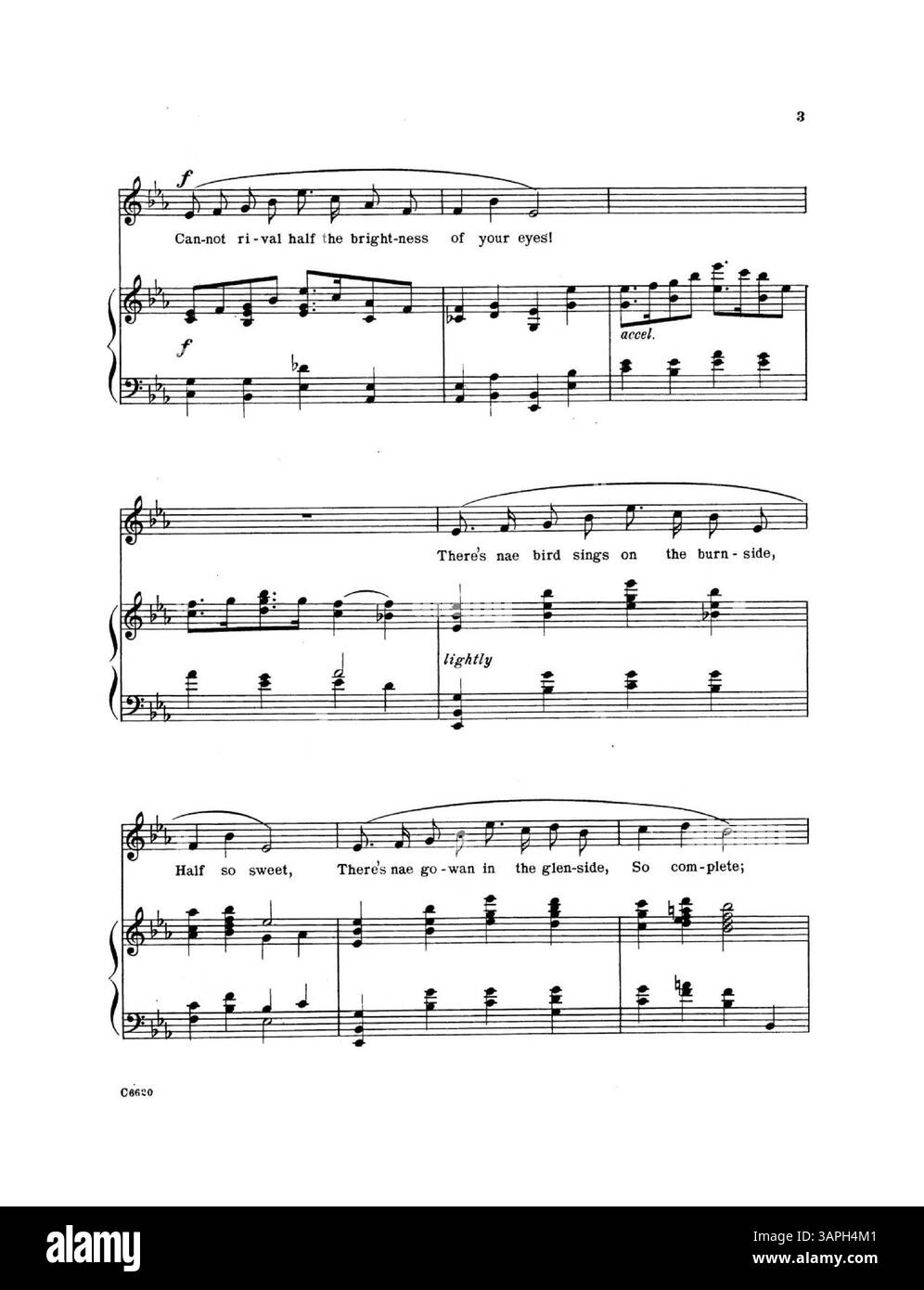 "My Lassie" di Lily Strickland, presentato in versione e-flat n.. 2 (numero di targa C6620), include un annuncio pubblicitario per "la tua bandiera e il tuo Paese ti vogliono". La copertina posteriore contiene un brano musicale per "Wonderful Garden of Dreams" di Dorothy Forster. Foto Stock