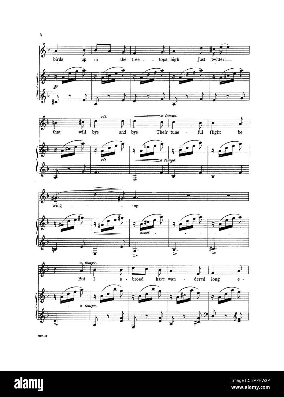 "Morning Song" di Mrs. C.B. Shaw contiene musica e parole tradotte dal tedesco da L.F. Starrett. La copertina è dedicata alla signora F.R. Spear e include la targa numero 912. Il colore dell'immagine digitale può variare rispetto all'originale e potrebbe non contenere annotazioni. Foto Stock