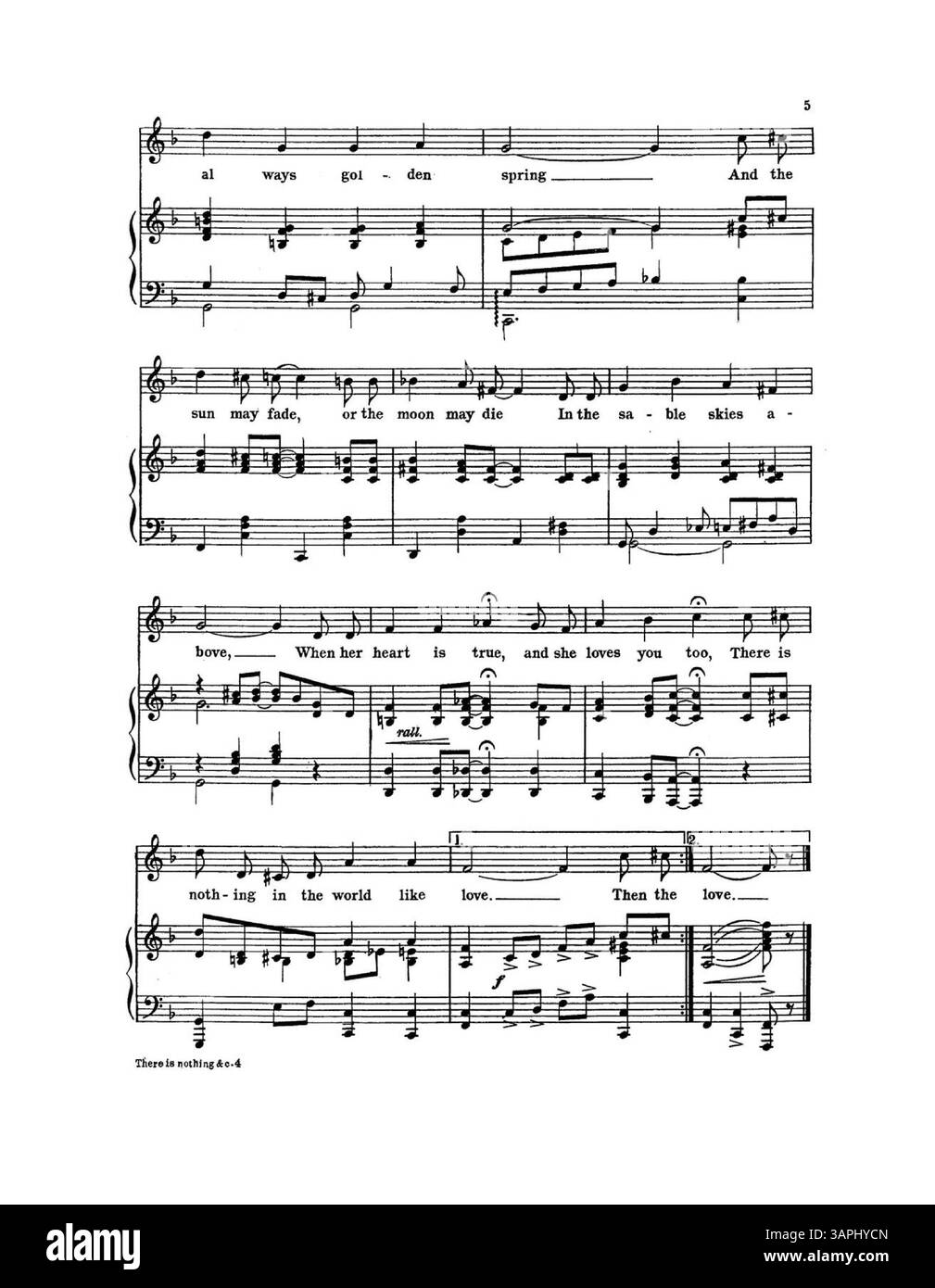 Questa versione di There Is Nothing in the World Like Love è stata cantata da Frank McIntyre nella produzione The Travelling Salesman. La copertina posteriore mostra un annuncio promozionale per la nuova musica di Jerome H. Remick & Co., con "Are You sincere" di Alfred Bryan e Albert Gumble. Foto Stock