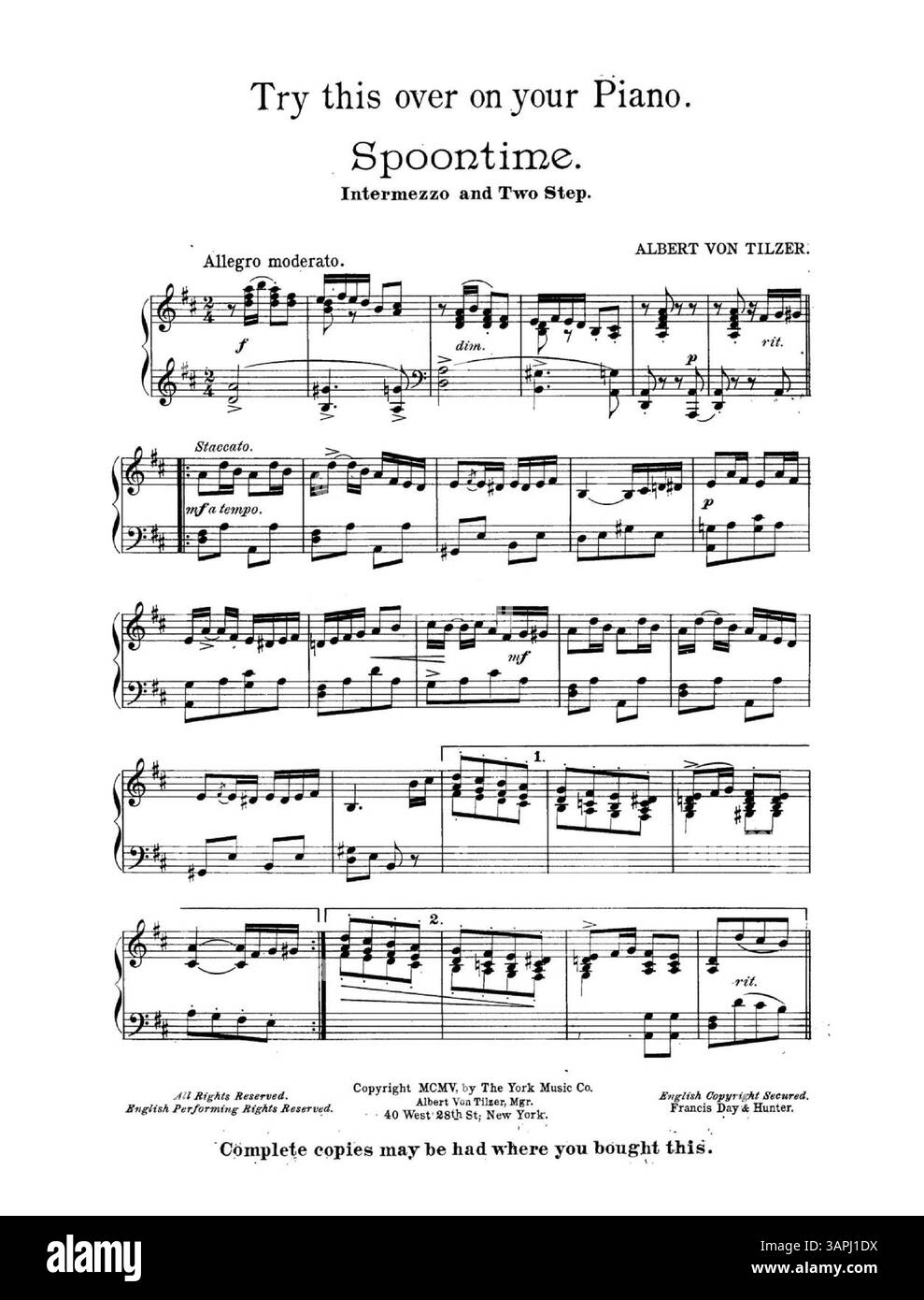 Questa cover musicale contiene la canzone "i Would Like to Be Your Pal", cantata da Junie McCree e Carrie Behr, dalla produzione di John C. Fisher "Babes and the Baron". La copertina include estratti da "Spoontime" e "hai visto il mio Henry Brown?" Foto Stock