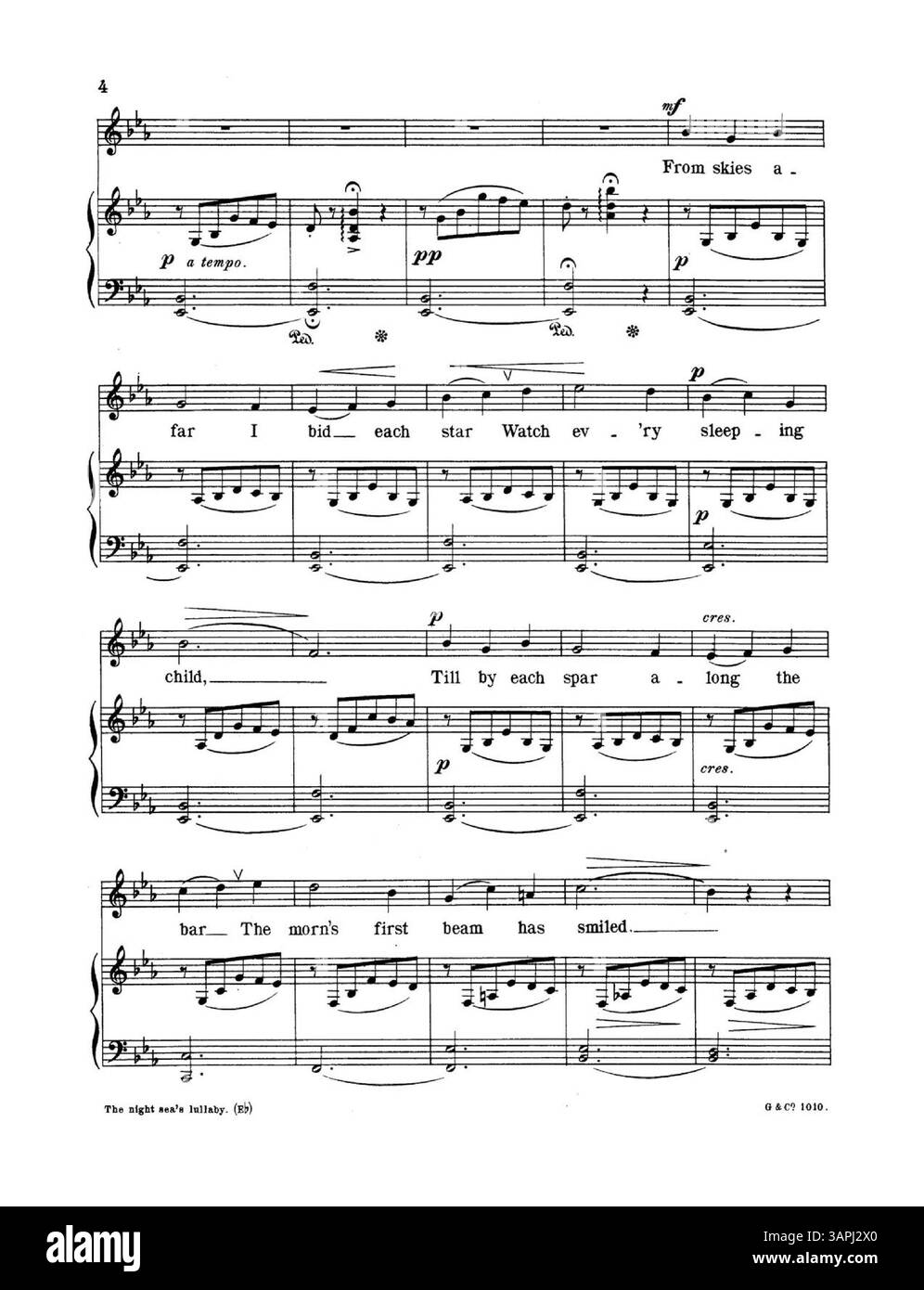 La colonna sonora è composta da testi di Alfred H. Hyatt e musiche di Valentine Hemery. È la versione n. 1 in e flat e include annunci pubblicitari per l'accompagnamento di canzoni. La quarta di copertina elenca le canzoni più popolari e offre estratti musicali. Foto Stock