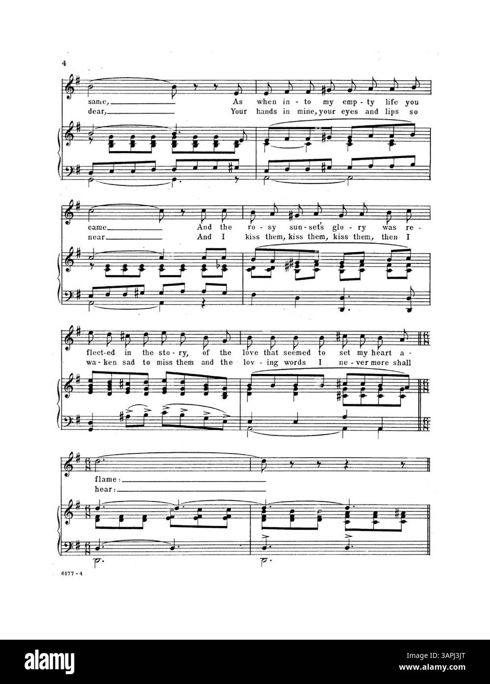 Un pezzo musicale intitolato "Told in the Twilight", composto nella chiave di G, parte di una collezione nelle biblioteche dell'Università dell'Oregon. Foto Stock