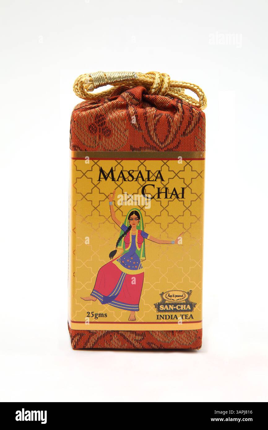 Il miglior tè di San-Cha, il Masala Chai dell'India Foto Stock