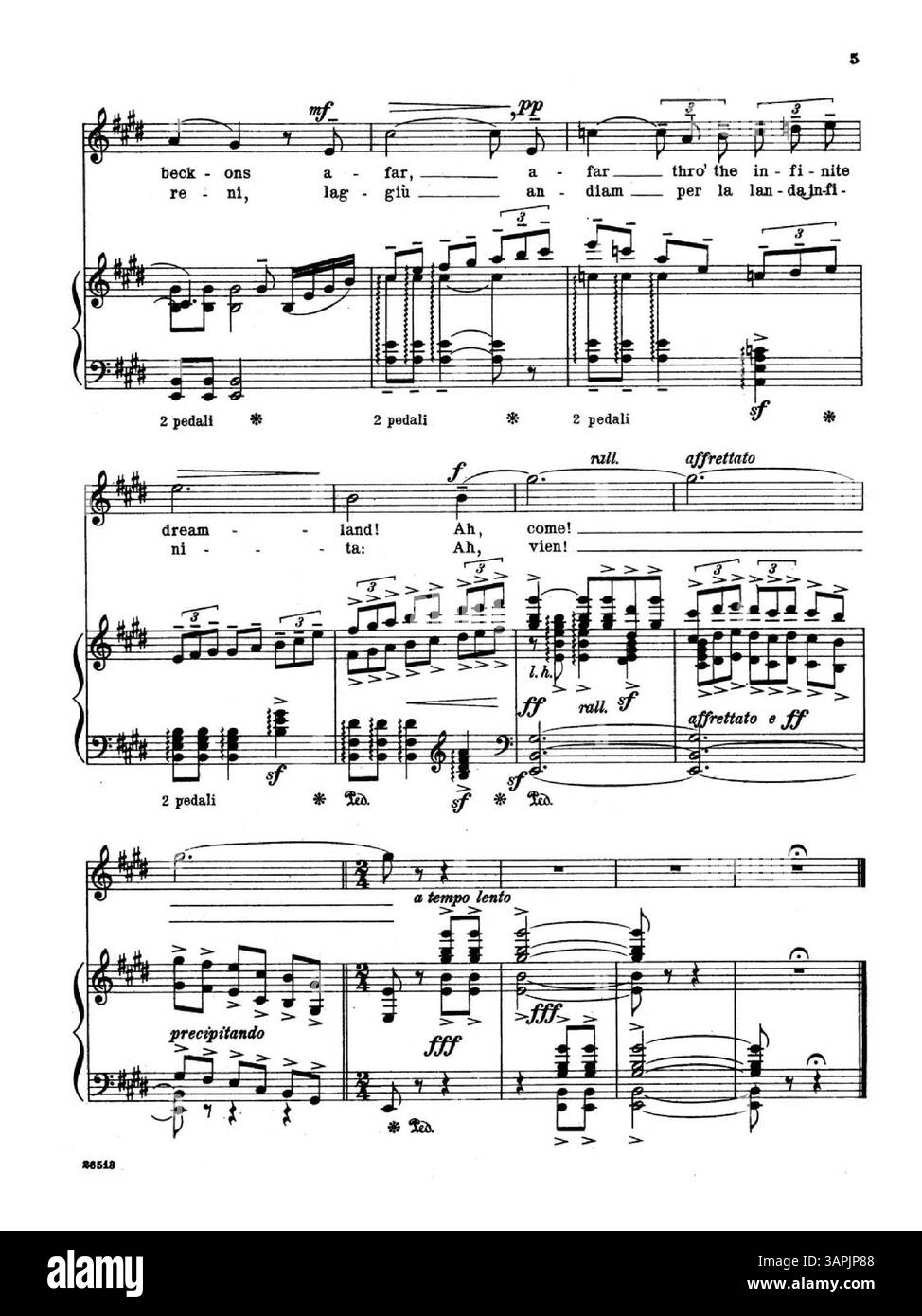 Questa opera d'arte intitolata "Twilight Dreams" presenta una poesia di V. Aganoor Pompilj, scritta sia in inglese che in italiano, che riflette l'essenza romantica e serena del crepuscolo. Foto Stock