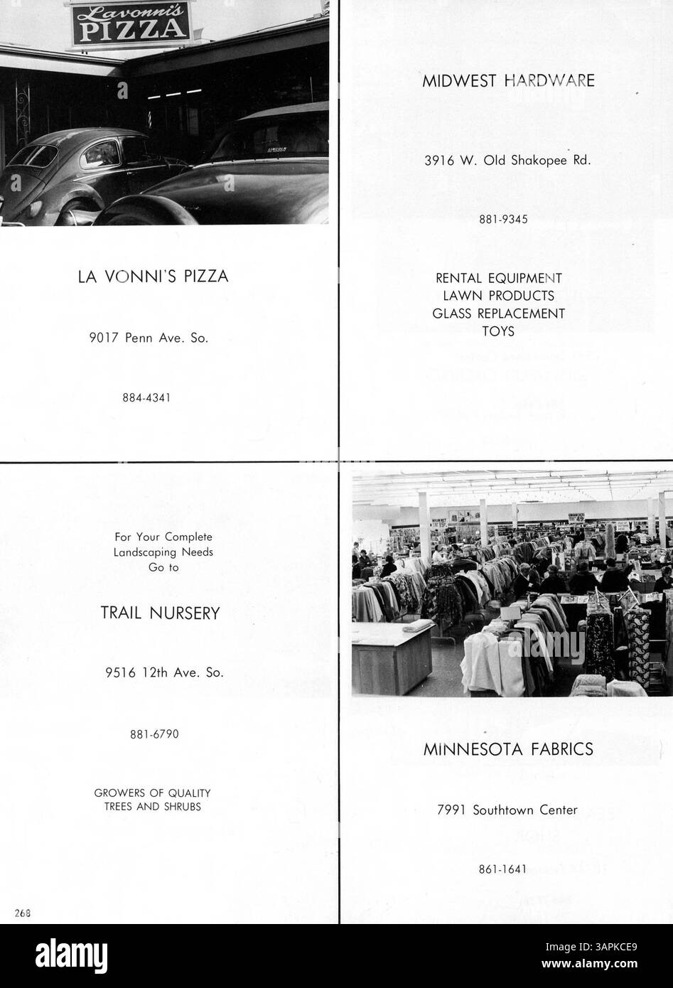 L'annuario "68 Bear" della Lincoln High documenta le attività, gli sport, i club studenteschi e la partecipazione degli insegnanti durante l'anno scolastico 1967-1968. Nell'annuario mancano le pagine 217 e 218, ma è ancora un prezioso resoconto storico dell'anno scolastico. Foto Stock