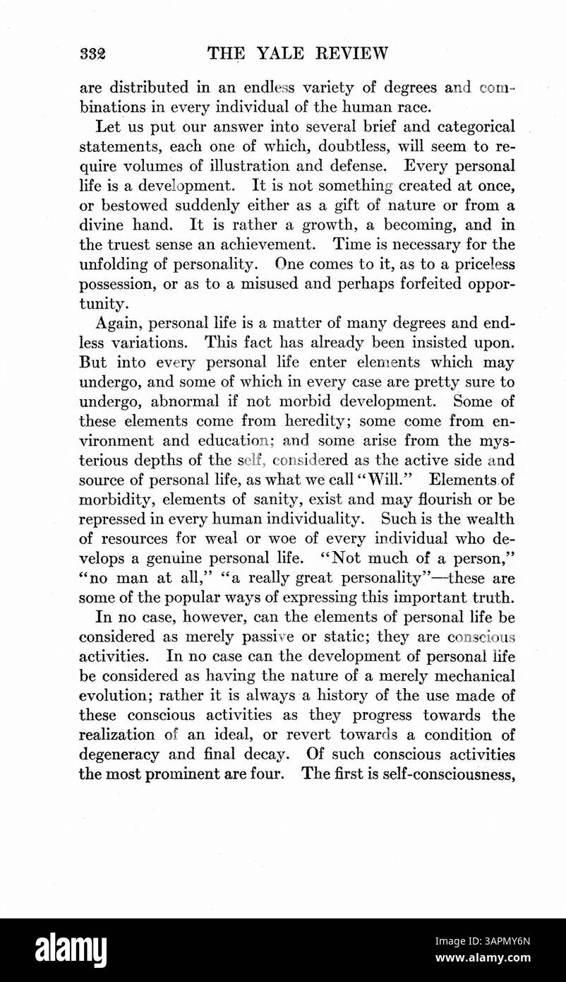 Il case study di Doris Fischer esplora lo sviluppo di personalità multiple, influenzate da crisi come l'abuso di alcol di suo padre e la morte di sua madre. Esamina le caratteristiche fisiche e comportamentali di queste personalità e mette in evidenza il successo del trattamento dopo un'osservazione medica continua per tre anni. Foto Stock