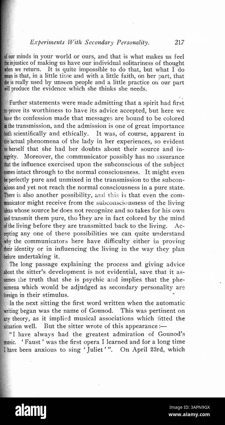 Questo case study psicologico di James Hyslop analizza l'identità dissociativa e i cambiamenti di personalità, fornendo un'esplorazione fondamentale della salute mentale e della teoria della personalità in psicologia. Foto Stock