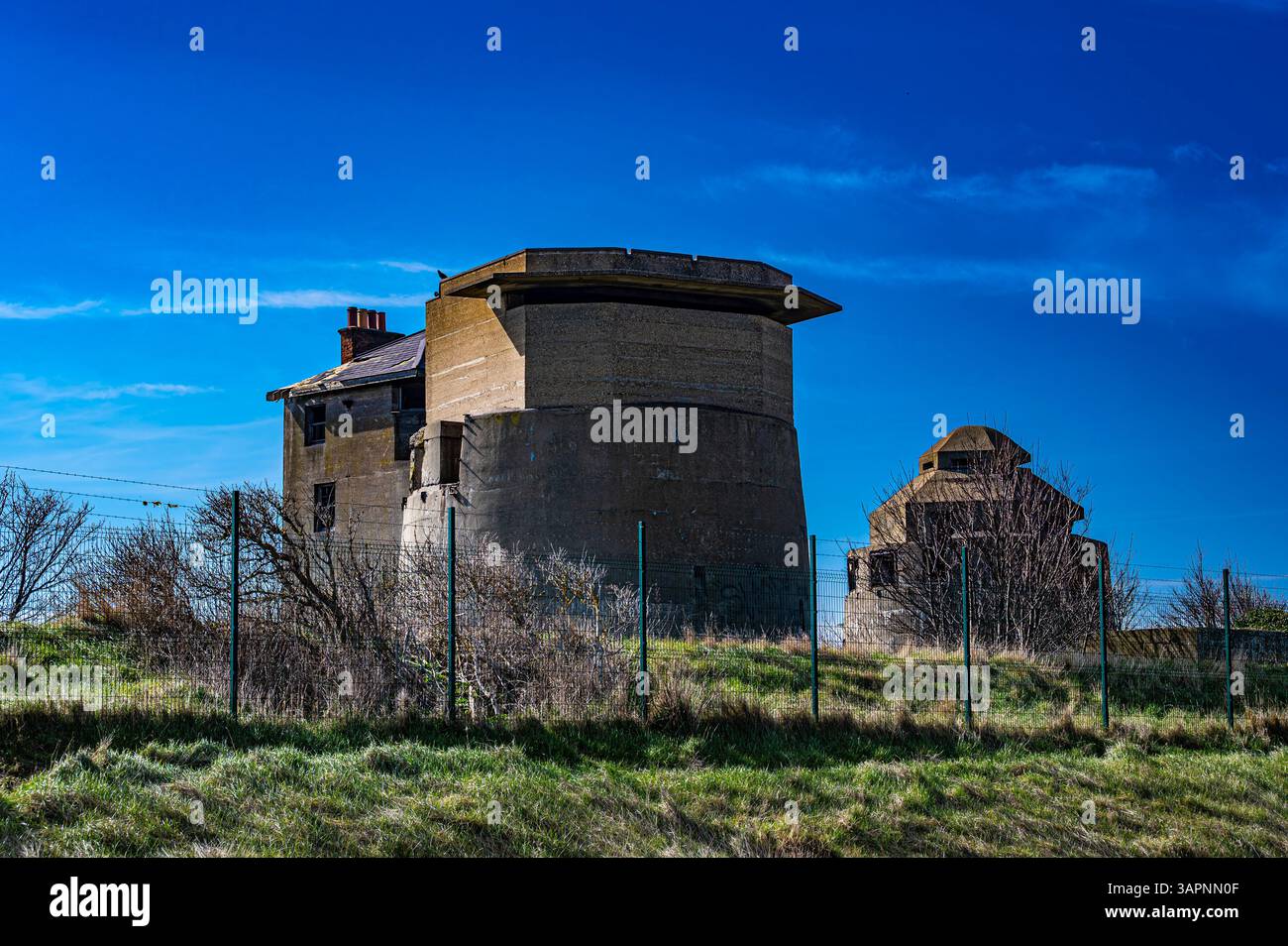 Centre Bastion Battery torri abbandonate a Sheerness, Isola di Sheppey Foto Stock