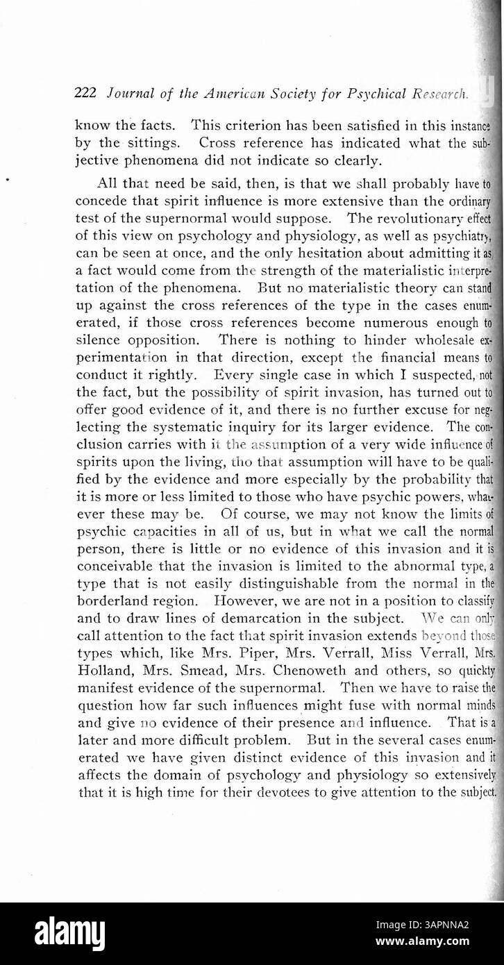 Il case study di James Hyslop sulla dissociazione e la personalità secondaria esamina i primi concetti nei disturbi psicologici, concentrandosi su come le personalità alternative si manifestano negli individui in condizioni sperimentali. Foto Stock