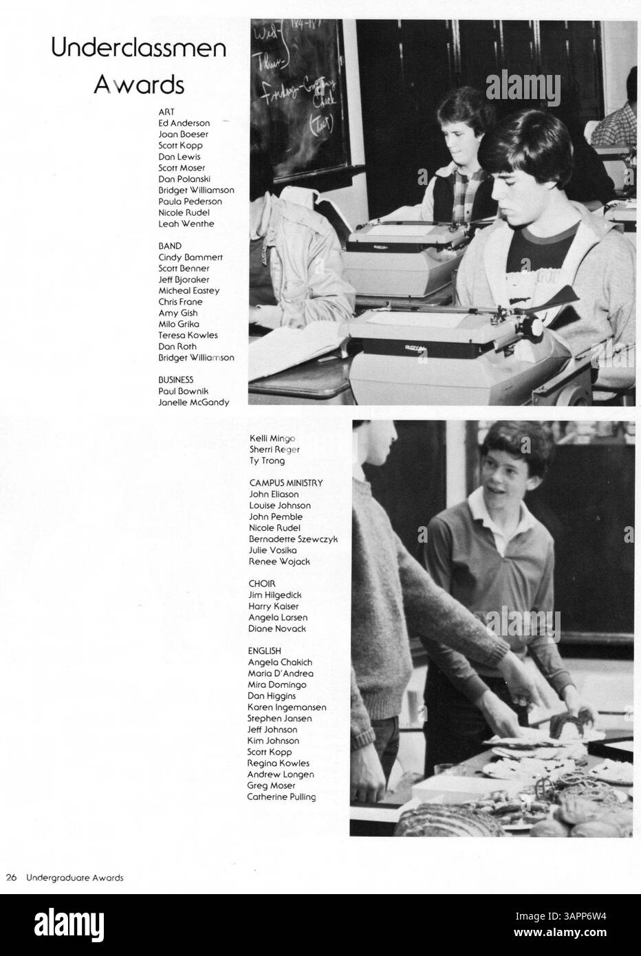 L'annuario "Delta" del 1984 della De la Salle High School mette in evidenza i risultati e le attività degli studenti nell'anno scolastico 1983-1984, presentando eventi accademici, sportivi e sociali. Foto Stock