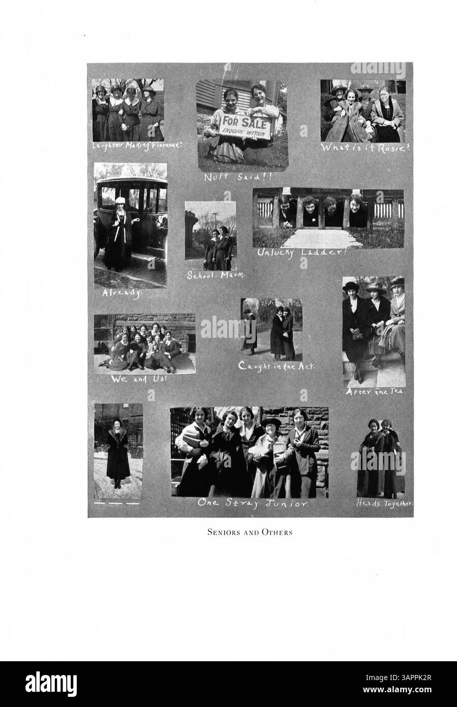 Questo annuario delle scuole superiori documenta gli studenti, gli insegnanti, gli sport, i club e i principali eventi dell'anno accademico 1919-1920 presso la St. Margaret's Academy. Foto Stock