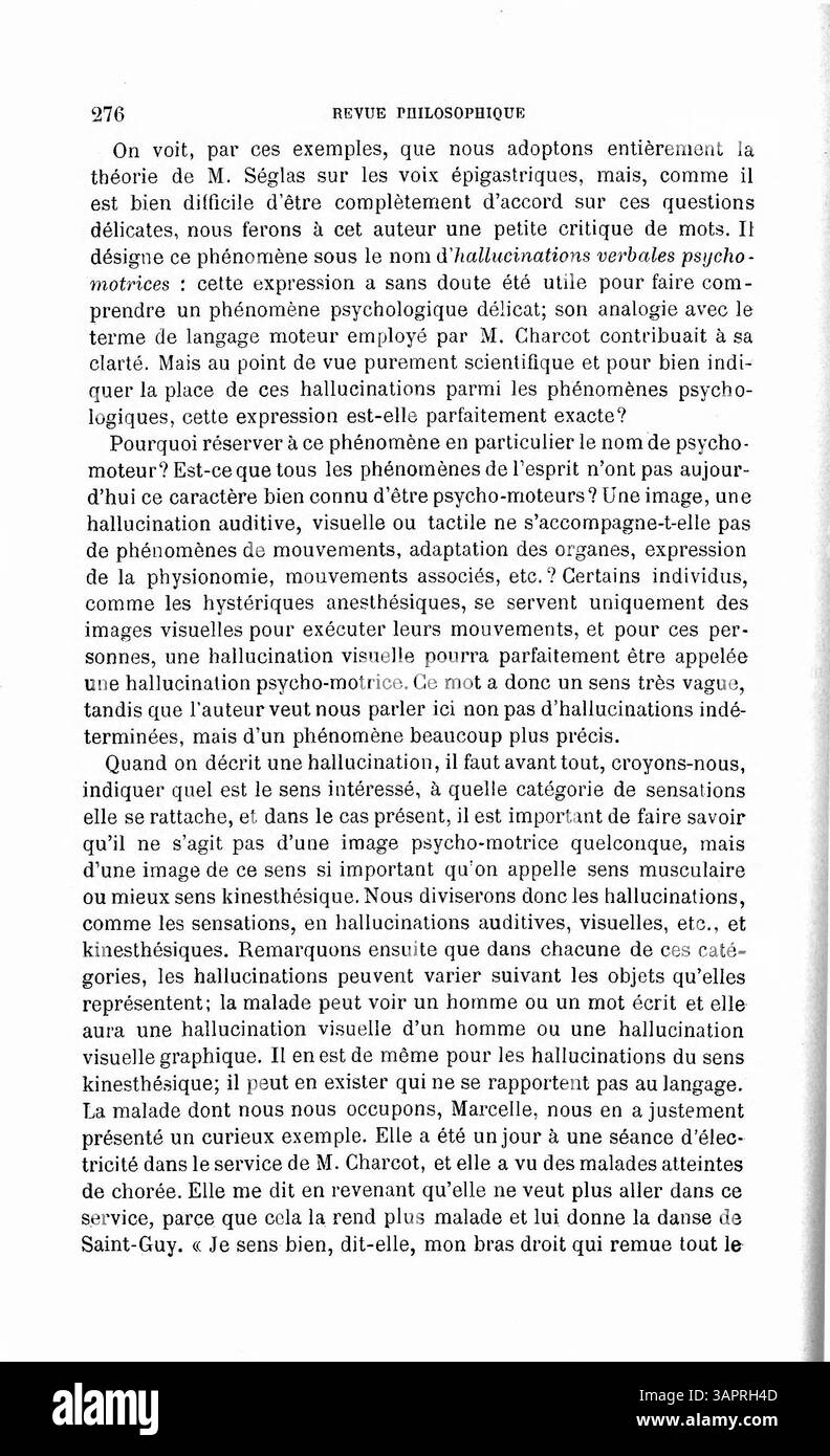 L'opera di P. Janet "Etude sur un cas d'aboulie et d'idées fix" presenta un caso di studio dettagliato sull'aboulia, una condizione caratterizzata da mancanza di forza di volontà, ed esplora il fenomeno delle idee fisse in un quadro psicologico. Foto Stock
