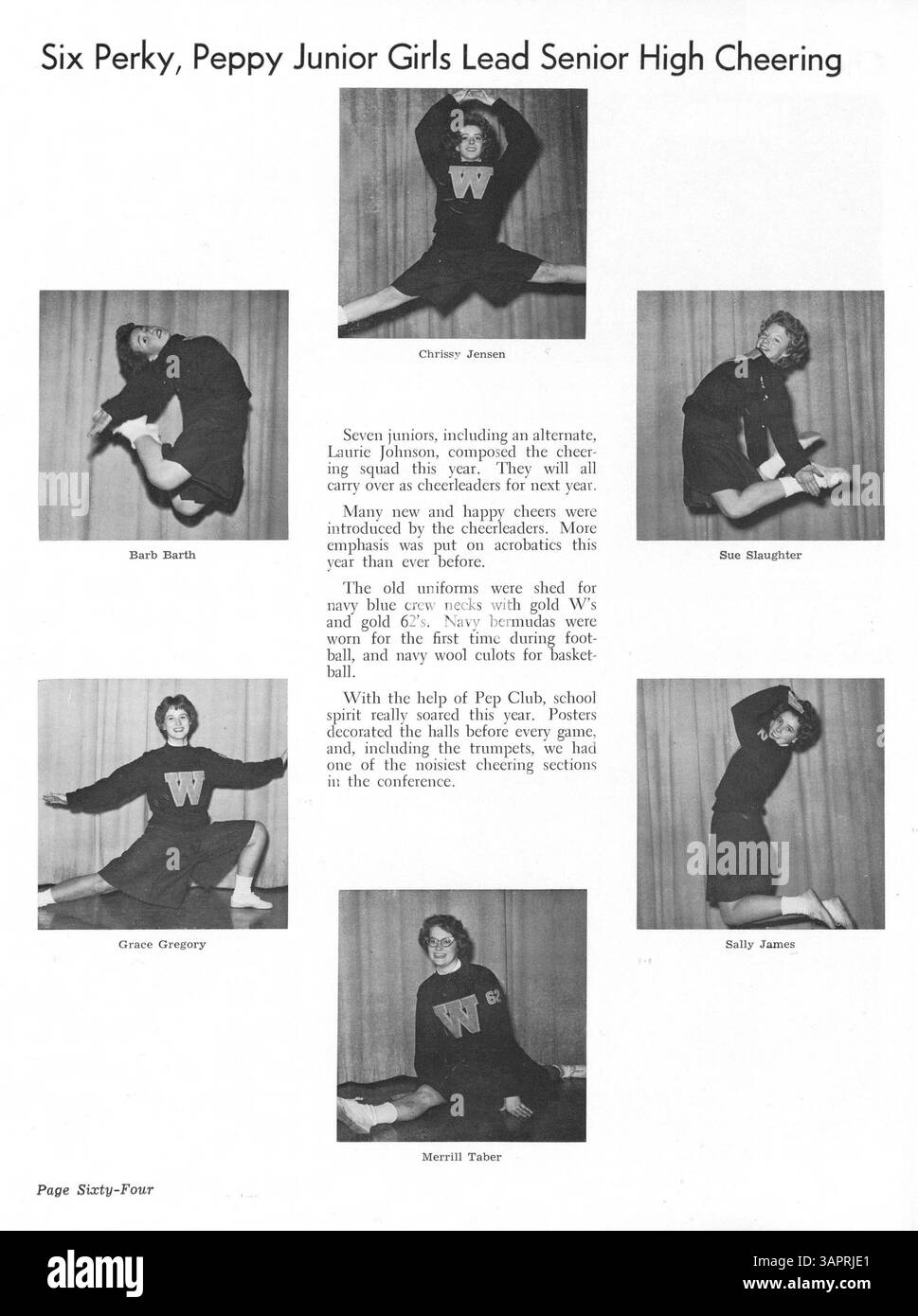 L'annuario Wayako del 1961 presenta un resoconto dettagliato dell'anno scolastico 1960-1961 alla Wayzata High School, documentando la vita degli studenti, il progresso accademico, l'atletica e le attività del club. Serve come record del coinvolgimento degli studenti e dello spirito della comunità scolastica. Foto Stock