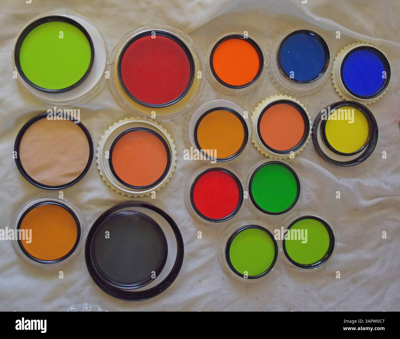 filtri per lenti per videocamere Foto Stock