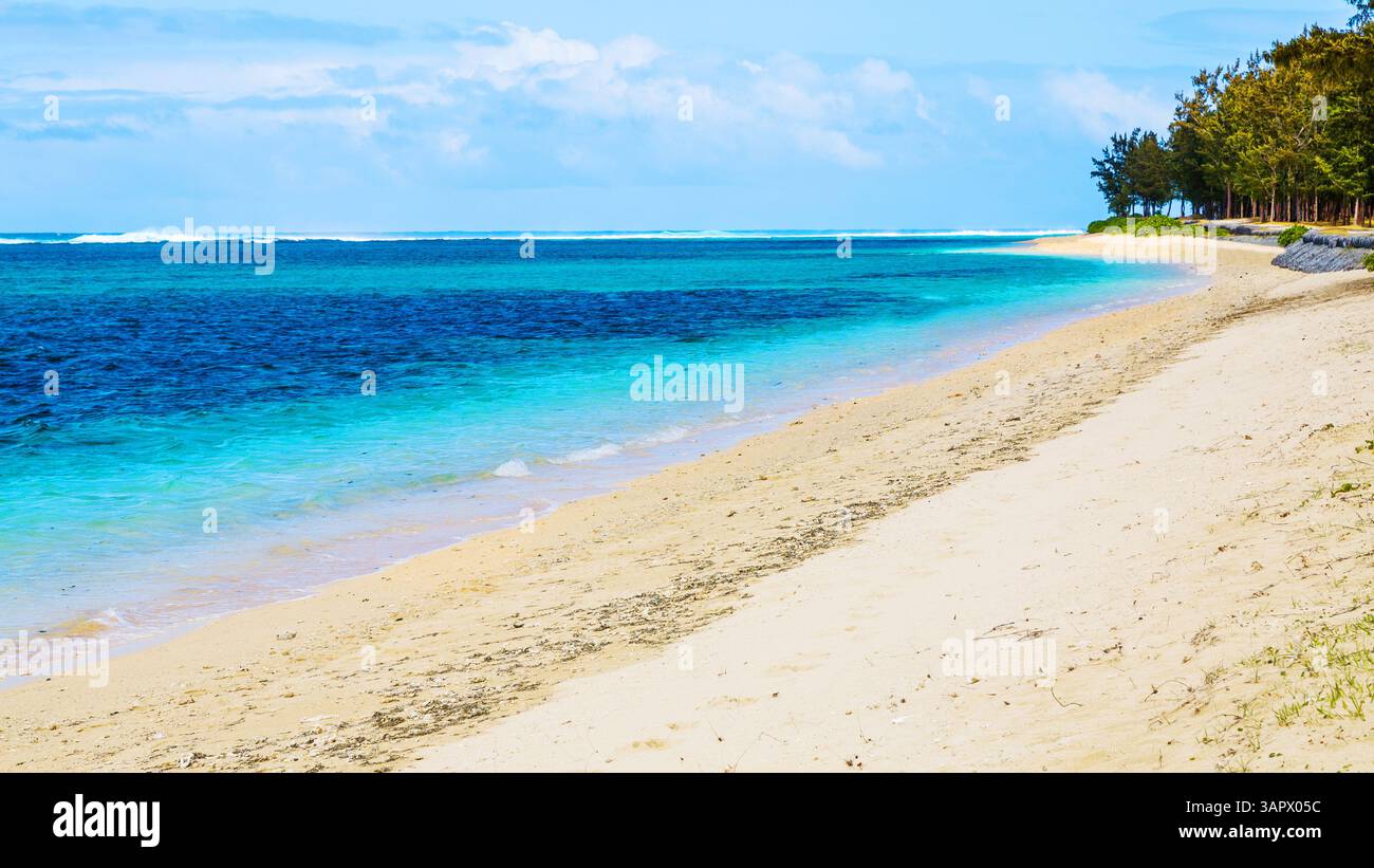 Trou aux Biches, sull'isola di Mauritius Foto Stock