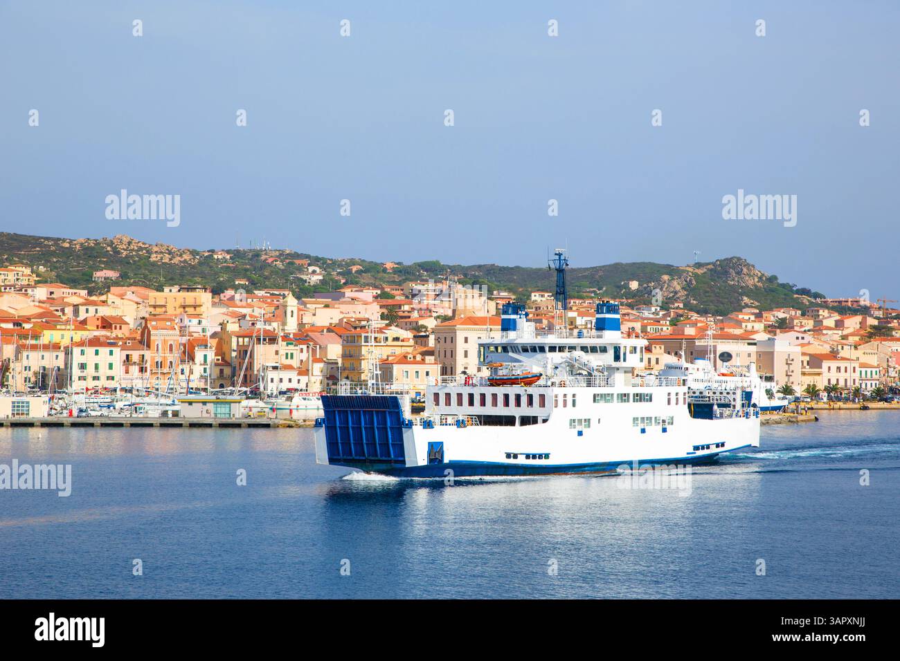 Traghetto da Palau, isola della Maddalena, Sardegna, Italia Foto Stock