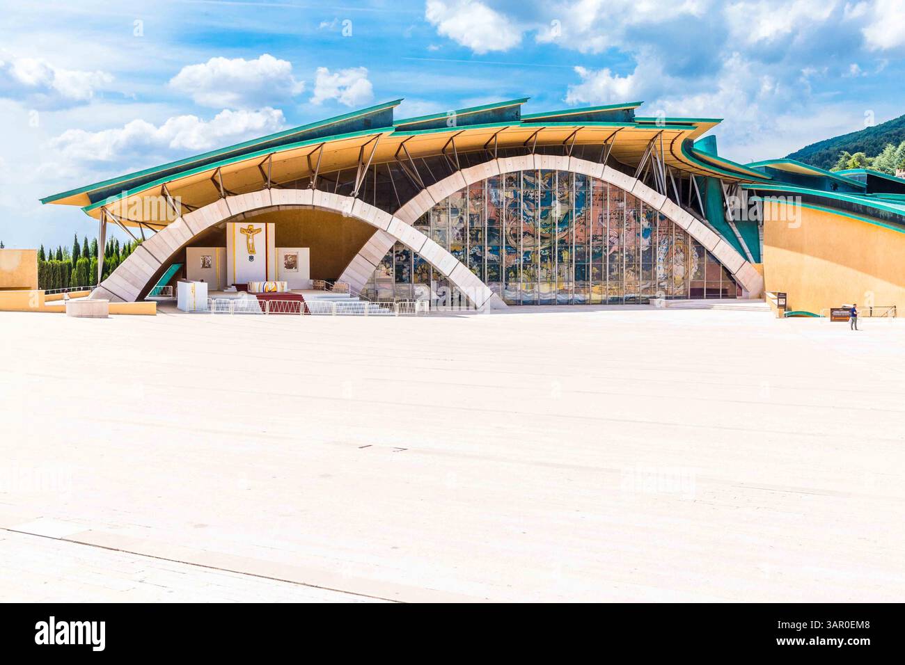 Veduta del Santuario di San Giovanni Rotondo, Puglia, Italia. Foto Stock