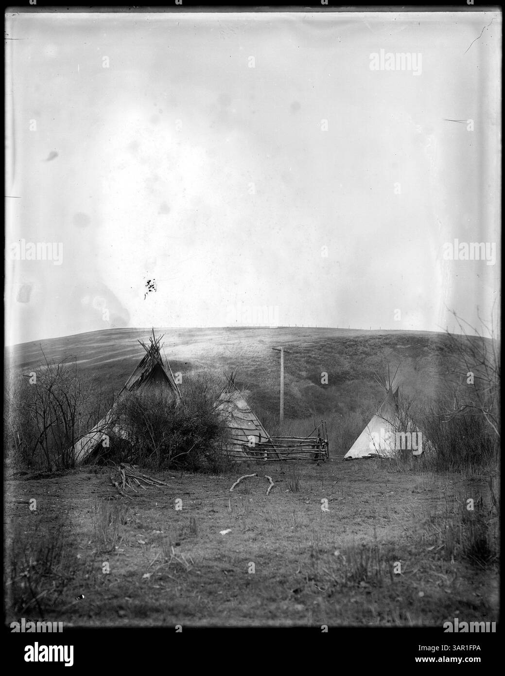 Fotografia di Lee Moorhouse che mostra i campi della riserva indiana Umatilla. Foto Stock