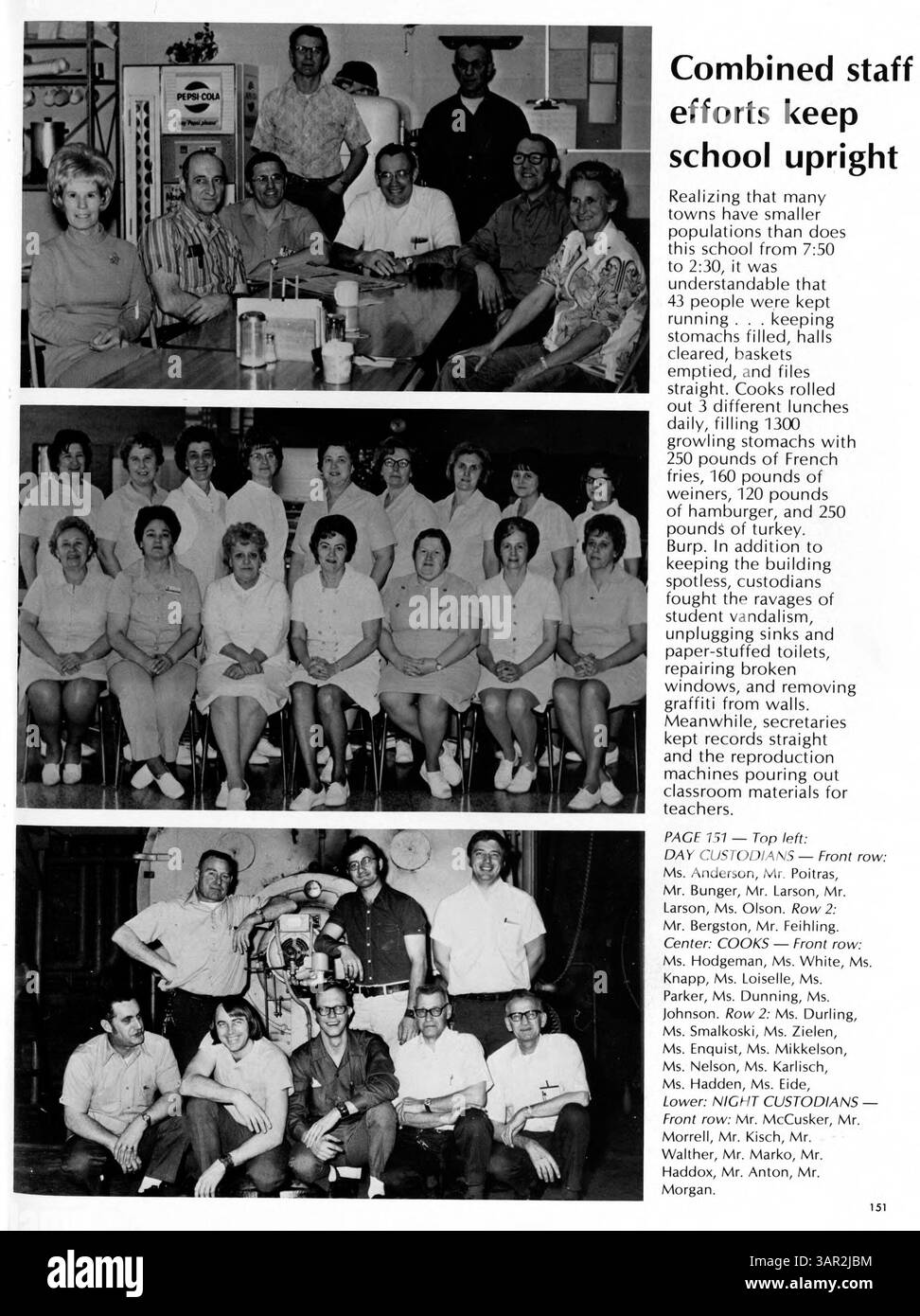 Il Kennedy High Yearbook for 1973 offre un'istantanea dell'anno accademico 1972-1973 della scuola, documentando la vita degli studenti, gli eventi scolastici, la facoltà e lo spirito scolastico. Foto Stock