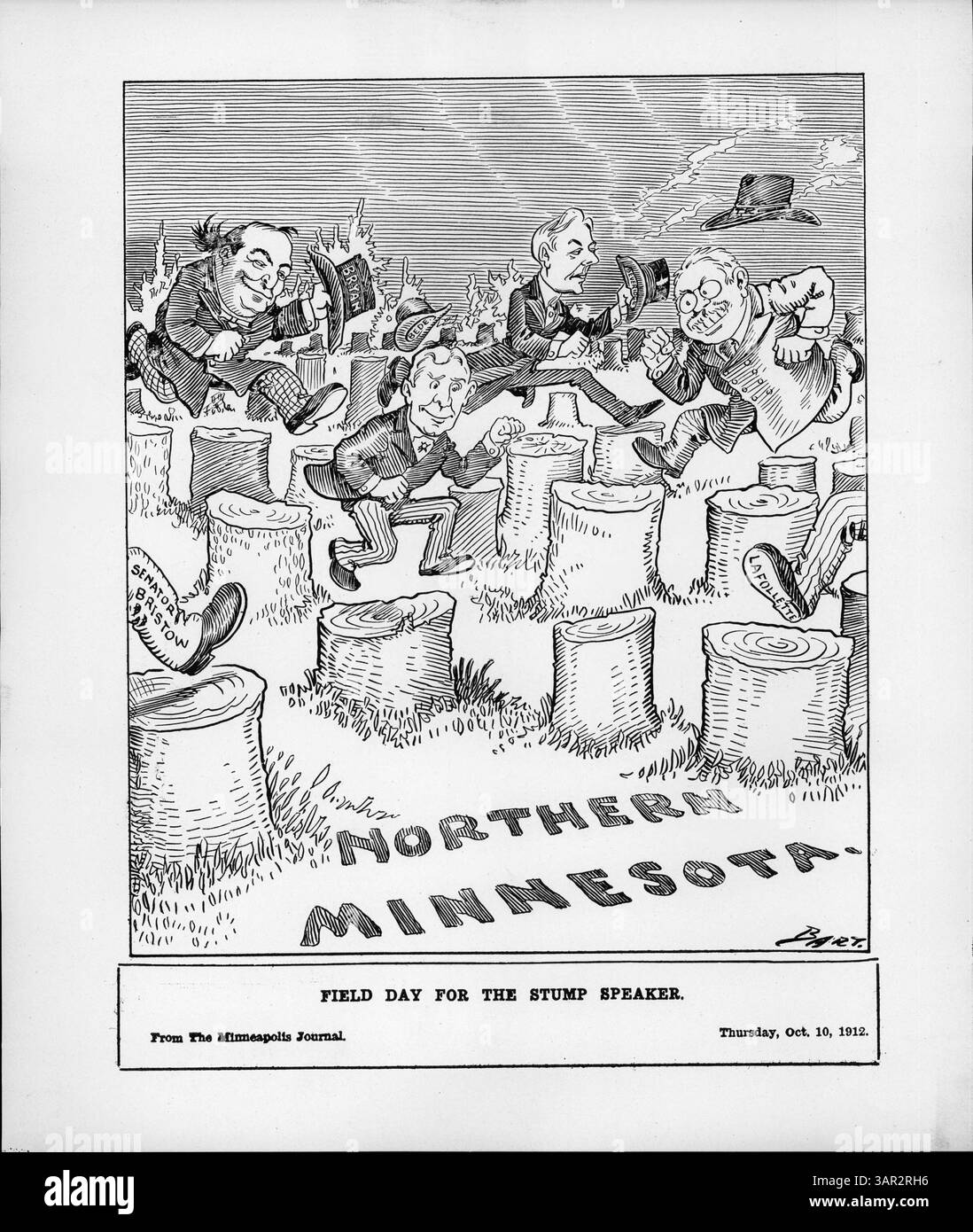 Il Field Day for the Stump Speaker si svolse nel Minnesota settentrionale, dove i politici tra cui William Jennings Bryan e Theodore Roosevelt parlarono a favore dei loro candidati presidenziali. Foto Stock Il Field Day for the Stump Speaker si svolse nel Minnesota settentrionale, dove i politici tra cui William Jennings Bryan e Theodore Roosevelt parlarono a favore dei loro candidati presidenziali. Foto Stock